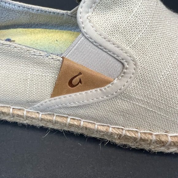 OluKai Kaula Pa'a Kapa Slip on Espadrille Loafer US Size 8.5 Euro 38.5 - Picture 8 of 10